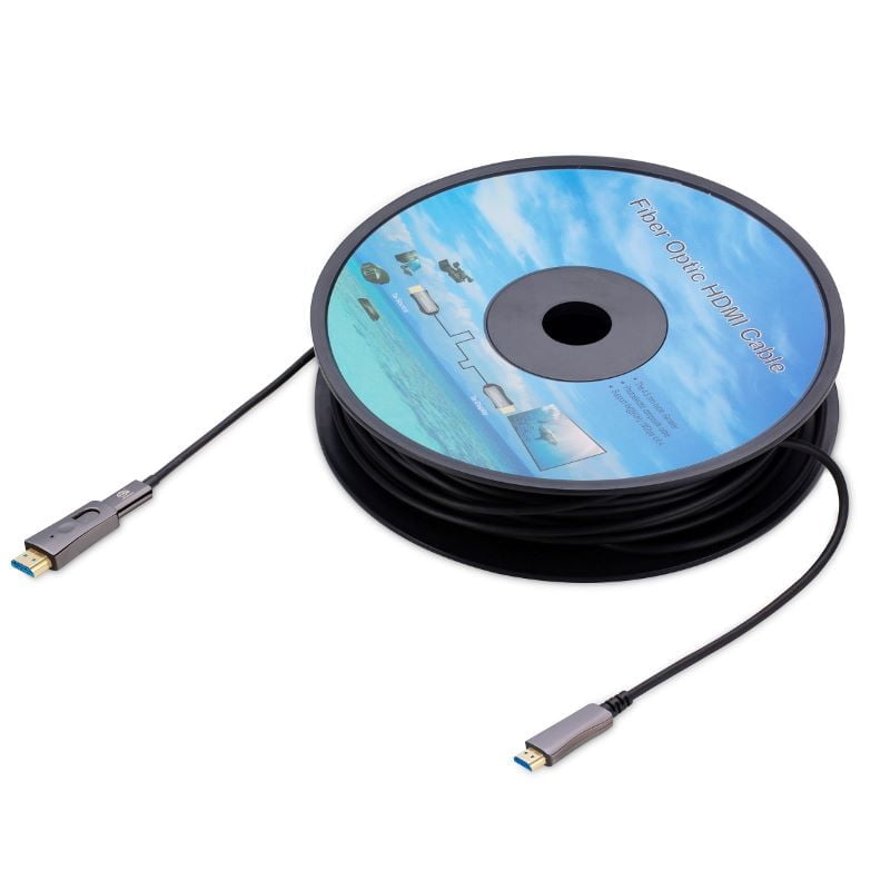 Yellowprice 8K Fiber Optic HDMI 2.1 Cable - 120Hz HDR UHD 4:4:4, HDCP 2.2, Dolby Vision (Lot Available)